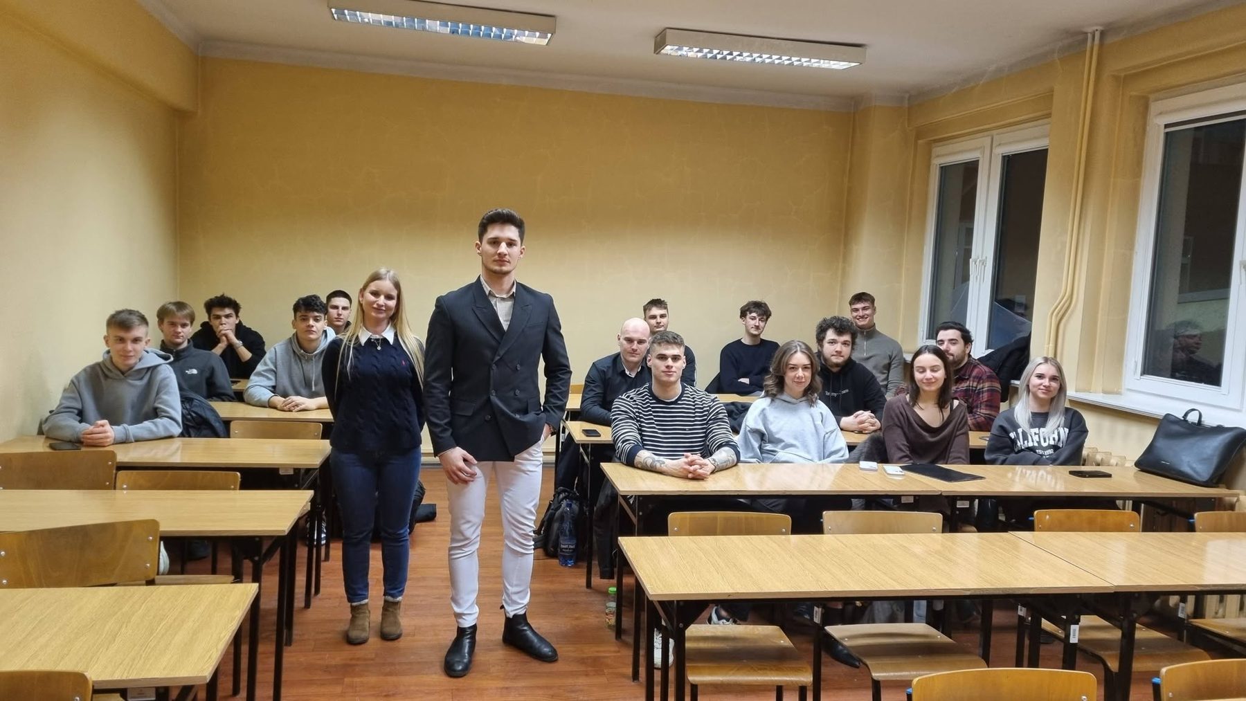 Spotkanie ze studentami po wystąpieniu trenerów Edu Imagine