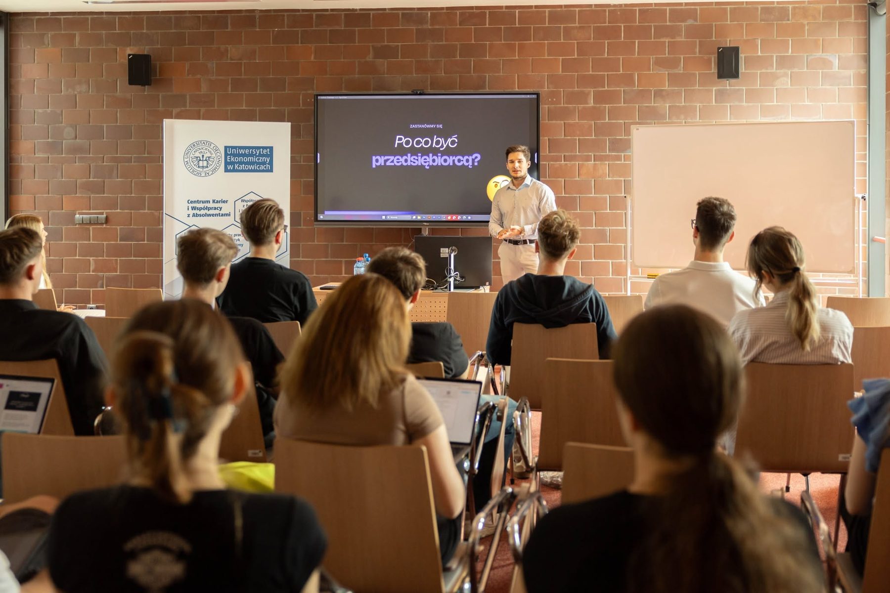 Wykład o przedsiębiorczości w Centrum Karier Uniwersytetu Ekonomicznego w Katowicach